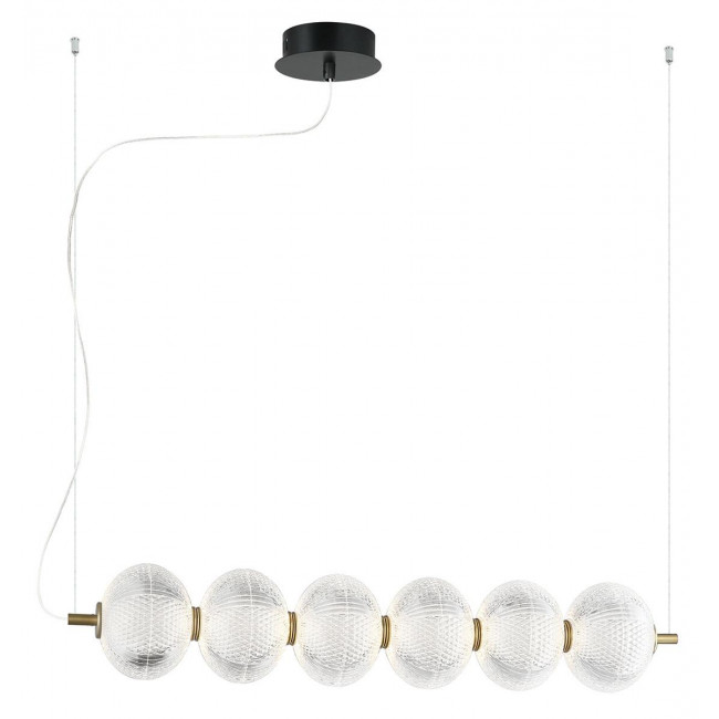 Φωτιστικό LED 23W 3000k Μπρονζέ Και Διάφανο Pellucid 4297800 VIOKEF