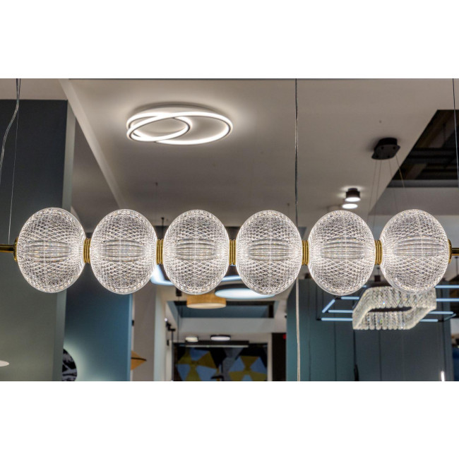 Φωτιστικό LED 23W 3000k Μπρονζέ Και Διάφανο Pellucid 4297800 VIOKEF
