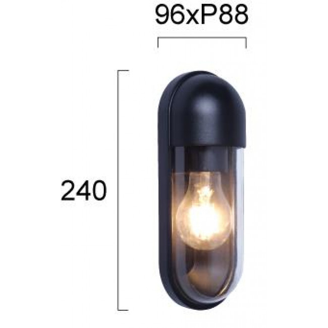 Απλίκα E27 Ανθρακί Cap 4298000 VIOKEF