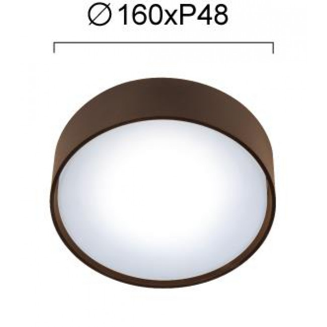Πλαφονιέρα LED 10W 3000k Καφέ Ibiza 4298802 VIOKEF