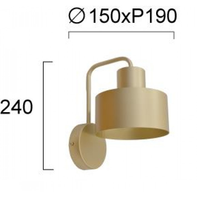 Απλίκα E27 Χρυσό Norton 4300200 VIOKEF