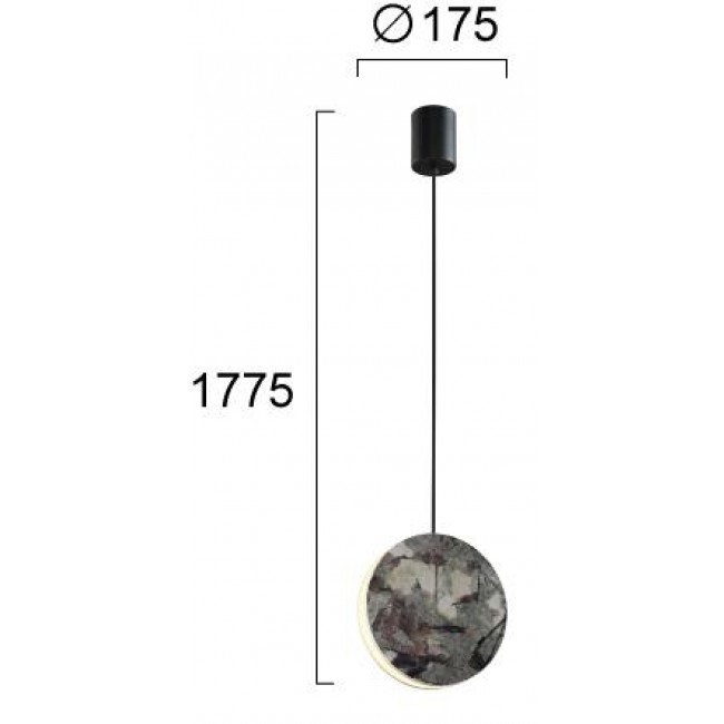 Φωτιστικό LED 8W 3000k Πράσινο Anais 4300800 VIOKEF