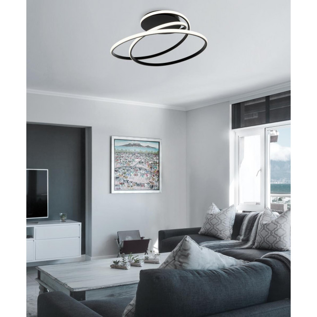 Φωτιστικό LED 41W 3000k Μαύρο Mily 4301501 VIOKEF