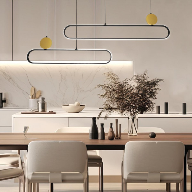 Φωτιστικό LED 48W 3000k Μαύρο Και Χρυσό Naomi 4301800 VIOKEF