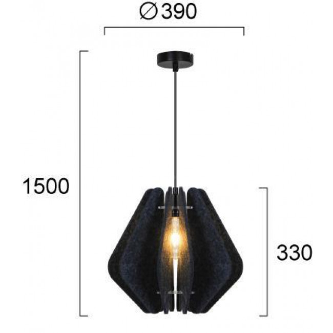 Φωτιστικό Μονόφωτο E27 Ανθρακί Barano 4306101 VIOKEF