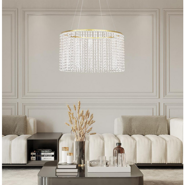 Φωτιστικό LED 28W 3000k Χρυσό Και Διάφανο Sol 4306200 VIOKEF