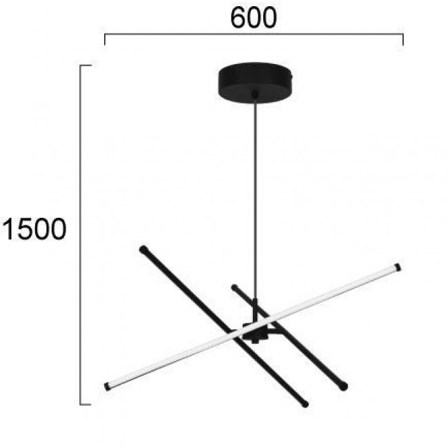 Φωτιστικό LED 30W 3000k Μαύρο Sandy 4307000 VIOKEF
