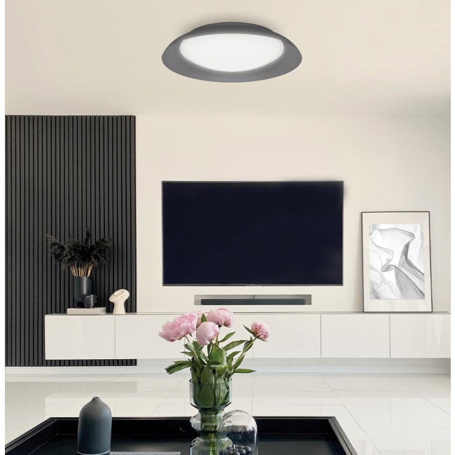 Πλαφονιέρα LED 23W 3000k Ανθρακί Britney 4307300 VIOKEF