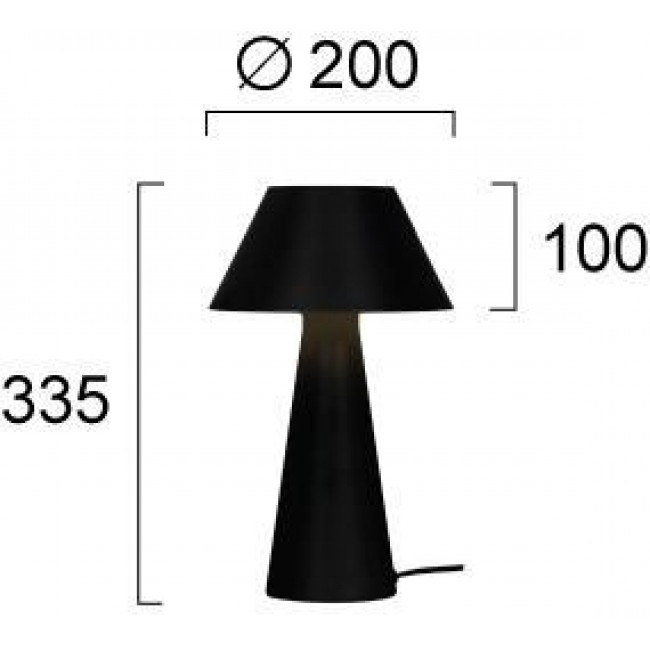 Πορτατίφ E27 Μαύρο Dona 4307400 VIOKEF