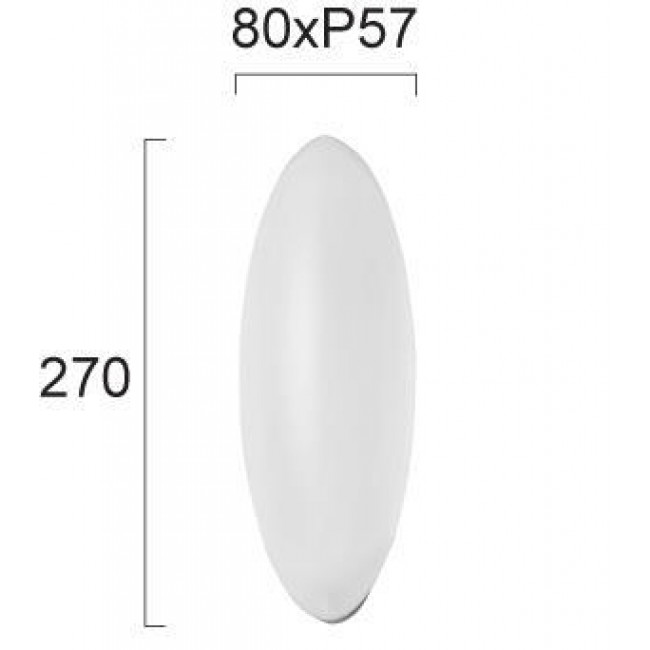Απλίκα LED 8W 3000k Λευκό Margi 4307800 VIOKEF