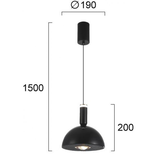 Φωτιστικό LED 5W 3000k Μαύρο Και Χρυσό Harper 4308500 VIOKEF