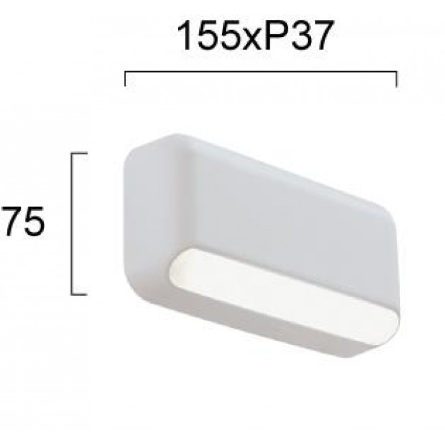 Απλίκα LED 3W 3000k Λευκό Seren 4309300 VIOKEF