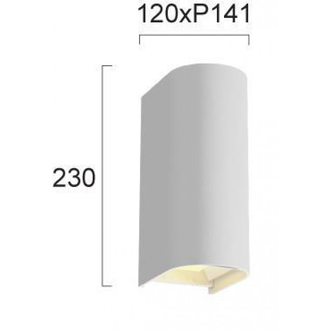 Απλίκα LED 20W 3000k-6500k Λευκό Azores 4310000 VIOKEF