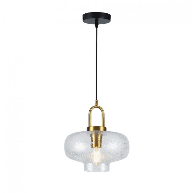 Φωτιστικό Μονόφωτο E27 Χρυσό Και Διάφανο Oslo 4312300 VIOKEF