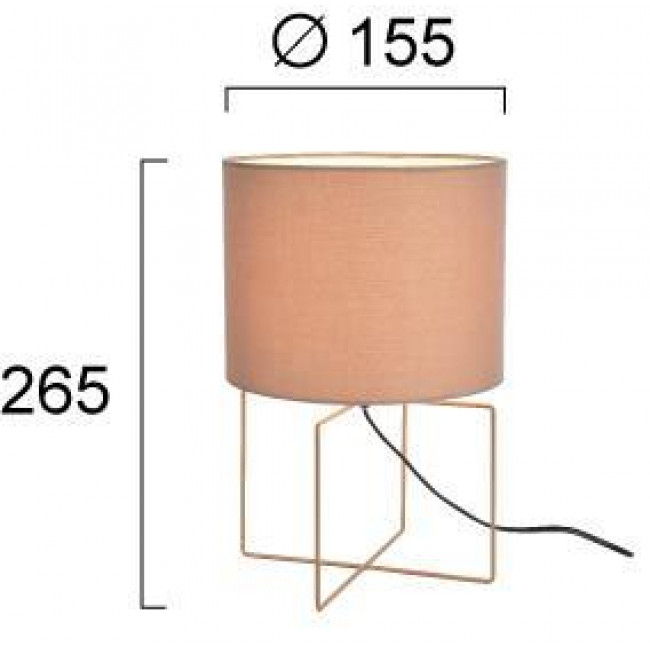 Πορτατίφ E27 Καφέ Rondo 4313201 VIOKEF