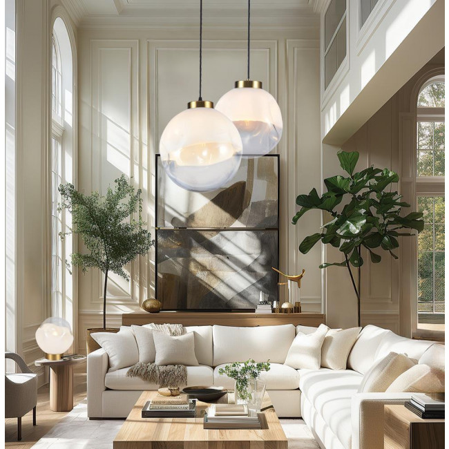 Φωτιστικό Μονόφωτο E27 Χρυσό Και Διάφανο Vana 4313600 VIOKEF