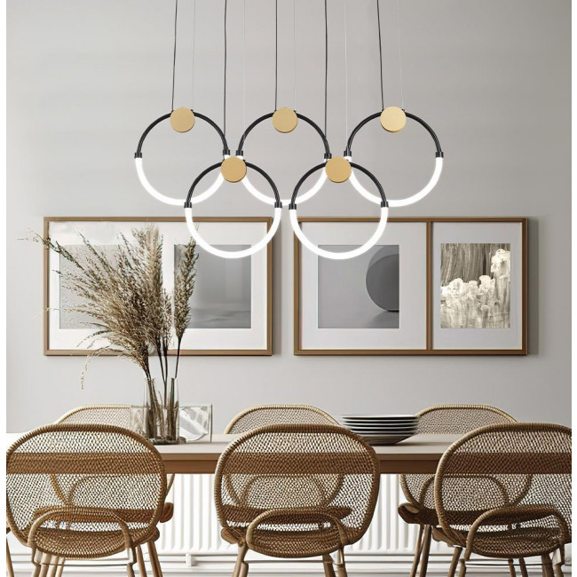 Φωτιστικό LED 29W 3000k Χρυσό Και Μαύρο Briana 4315000 VIOKEF