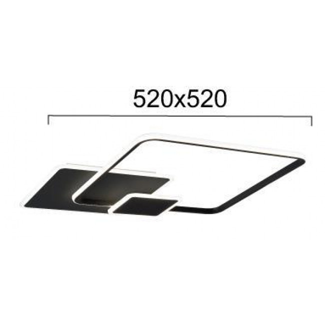 Φωτιστικό LED 42W 3000k Μαύρο Brenda 4316300 VIOKEF