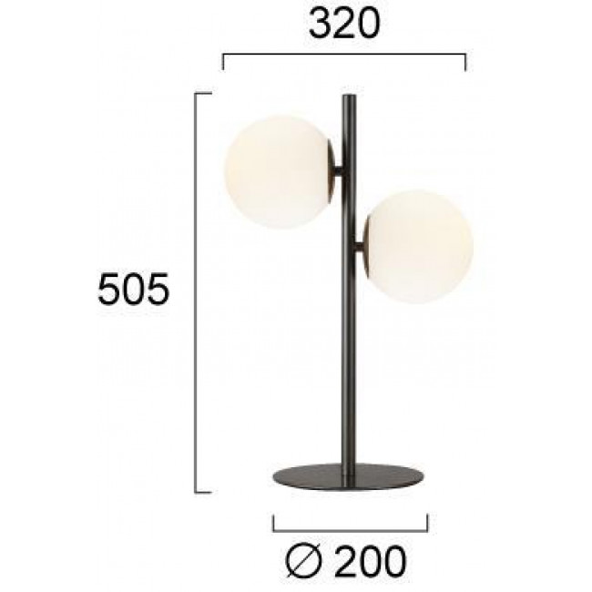 Πορτατίφ E14 Μαύρο Nefeli 4316600 VIOKEF