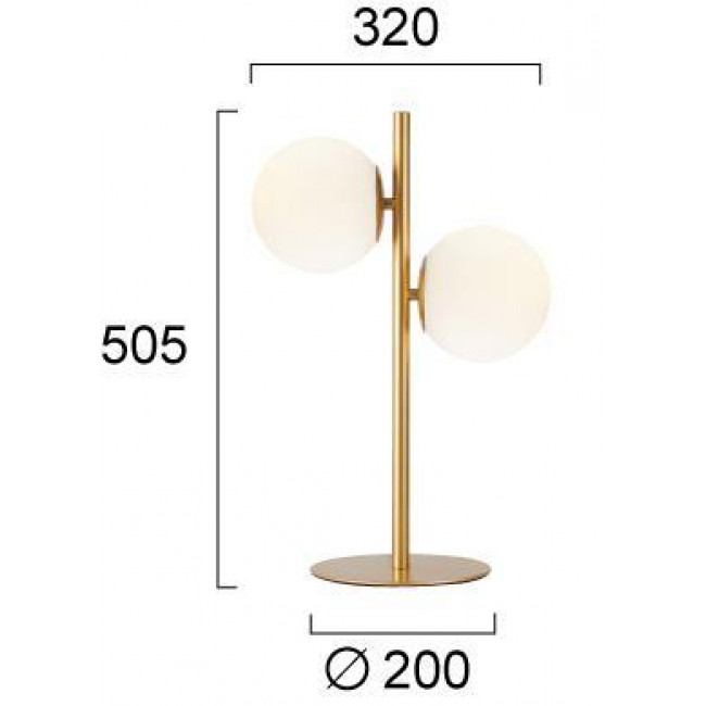 Πορτατίφ E14 Χρυσό Nefeli 4316601 VIOKEF