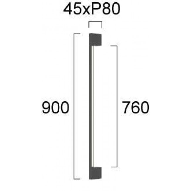 Απλίκα LED 9W 3000k Ανθρακί Tessa 4317800 VIOKEF