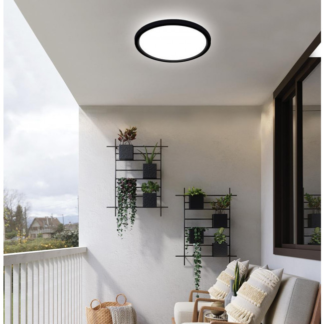 Πλαφονιέρα LED 25W 3000k-6000k Μαύρο Και Λευκό Serena 4318000 VIOKEF