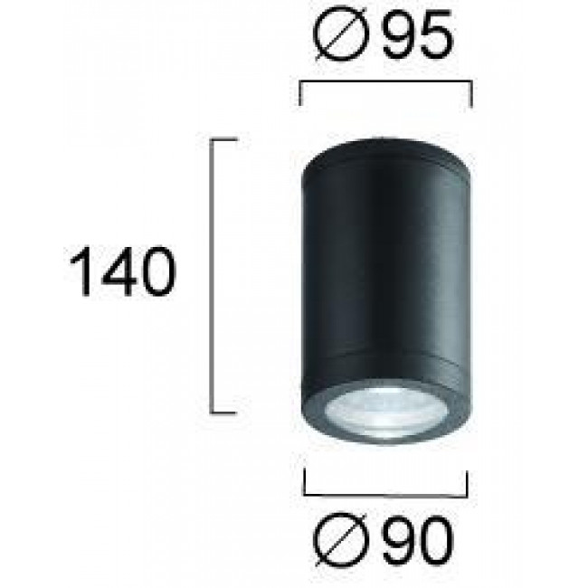 Σποτ Οροφής GU10 Ανθρακί Melinda 4318200 NOVA LUCE