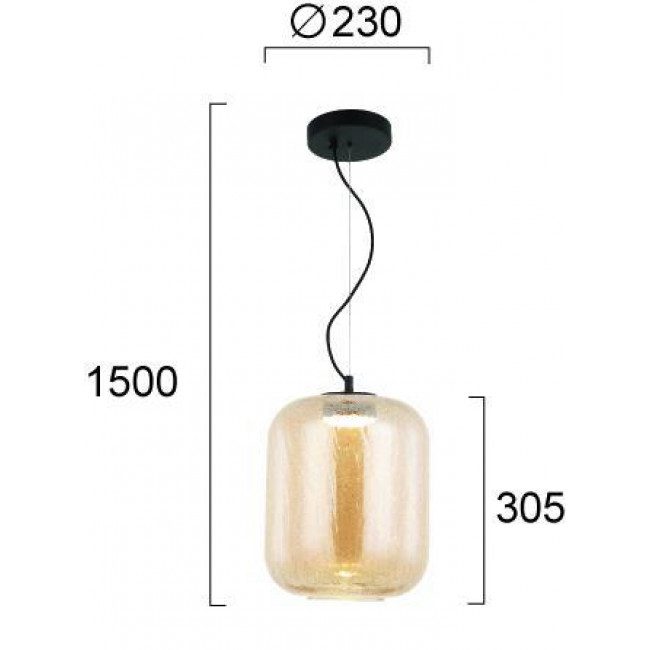 Φωτιστικό LED 13W 3000k Μαύρο Και Σαμπανιζέ Kiva 4318602 VIOKEF