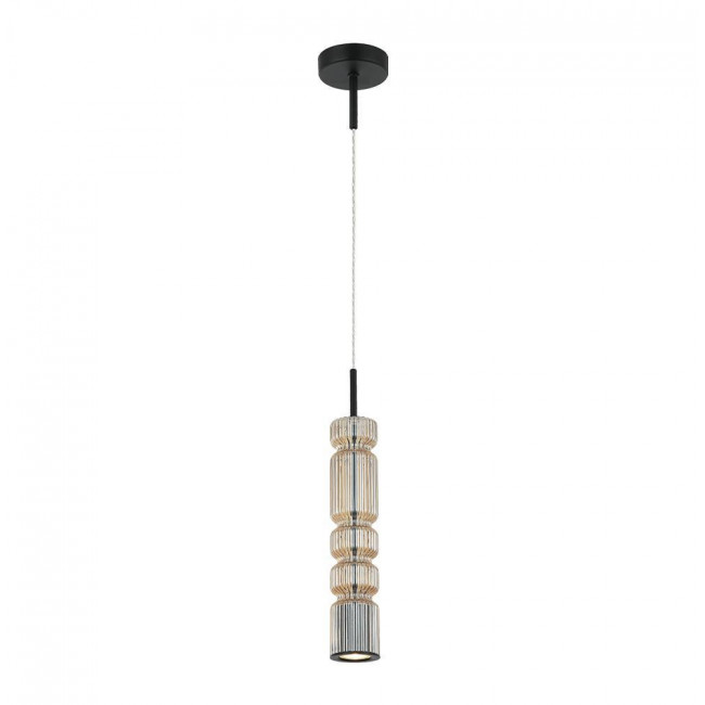 Φωτιστικό Μονόφωτο GU10 Μαύρο Και Μελί Nikita 4318901 VIOKEF