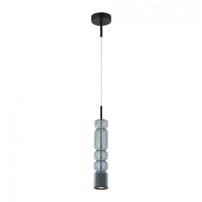 Φωτιστικό Μονόφωτο GU10 Μαύρο Και Μπλε Nikita 4318902 VIOKEF