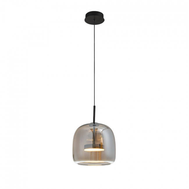Φωτιστικό LED 12W 3000k Μαύρο Και Φυμέ Deco 4319001 VIOKEF