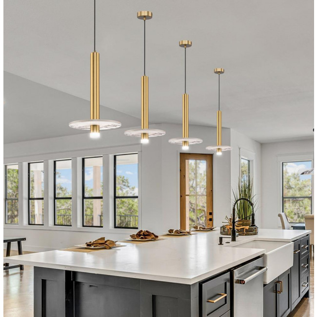 Φωτιστικό LED 8W 3000k Χρυσό Leandros 4320101 VIOKEF