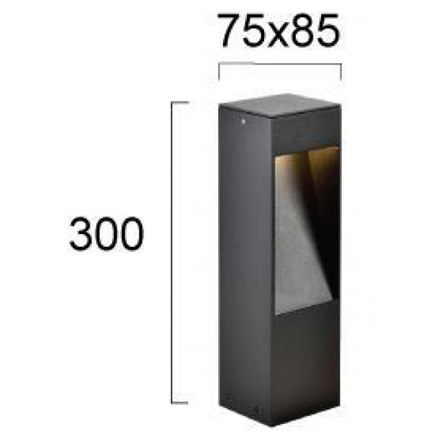 Φωτιστικό Κολώνα LED 7W 3000k Ανθρακί Karl 4320800 VIOKEF