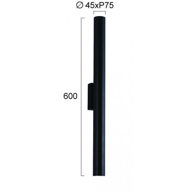 Απλίκα LED 10W 3000k Μαύρο City 4321300 VIOKEF