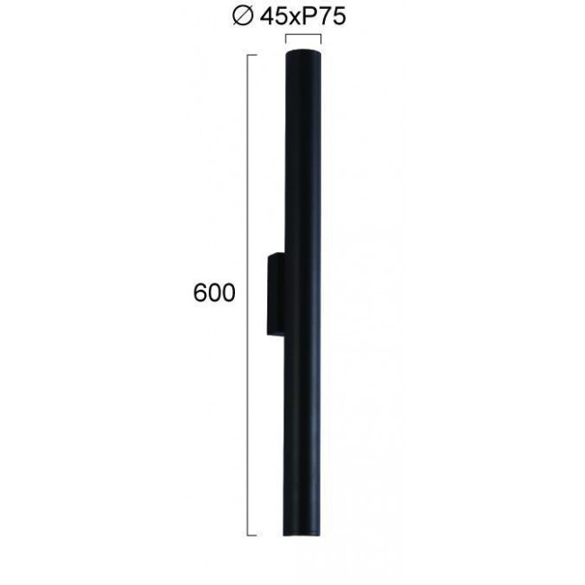Απλίκα LED 10W 3000k Μαύρο City 4321300 VIOKEF