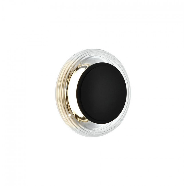 Απλίκα LED 7W 3000k Μαύρο Και Διάφανο Glossy 4322100 VIOKEF