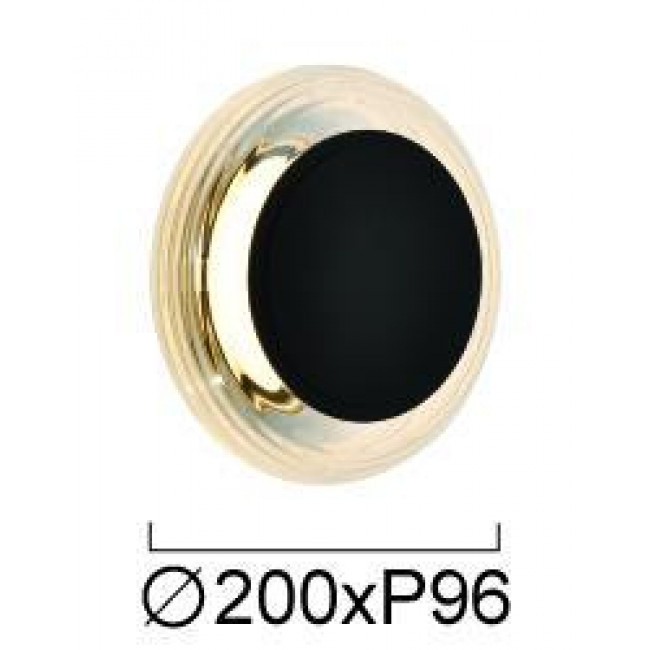 Απλίκα LED 7W 3000k Μαύρο Και Διάφανο Glossy 4322100 VIOKEF