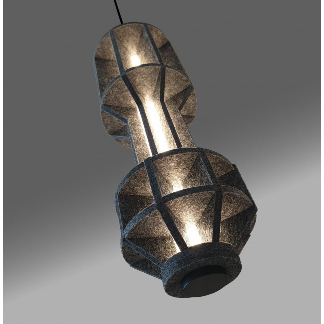 Φωτιστικό LED 20W 3000k Μαύρο Και Ανθρακί Artisti 4322400 VIOKEF