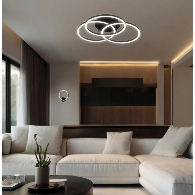 Απλίκα LED 15W 3000k Μαύρο Livia 4324300 VIOKEF
