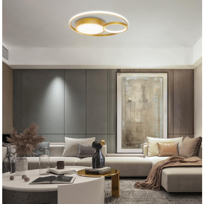 Φωτιστικό LED 36W 3000k Χρυσό Karon 4325501 VIOKEF