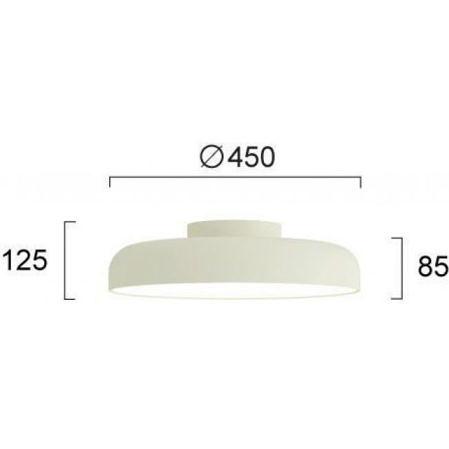 Φωτιστικό LED 36W 3000k Μπεζ Deva 4326300 VIOKEF