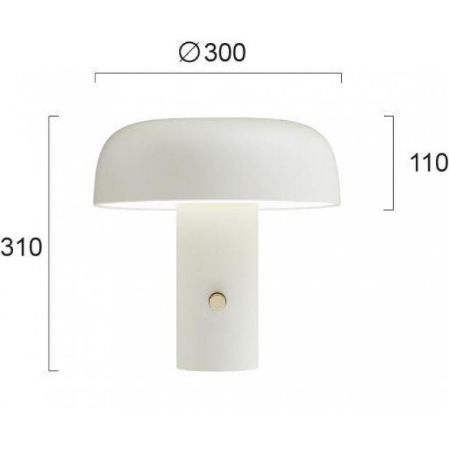 Πορτατίφ LED 18W 3000k Μπεζ Deva 4326400 VIOKEF