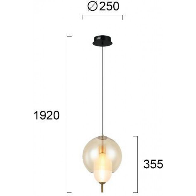 Φωτιστικό LED 9W 3000k Μελί Και Λευκό Glossy 4326601 VIOKEF