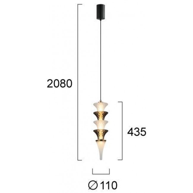 Φωτιστικό LED 12W 3000k Μπρονζέ Και Λευκό Venera 4327100 VIOKEF
