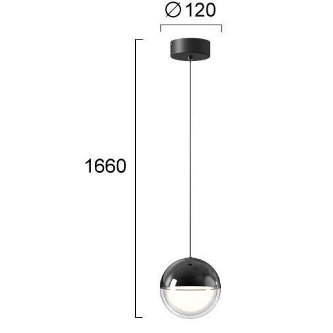 Φωτιστικό LED 7W 3000k Μαύρο Zirea 4329800 VIOKEF