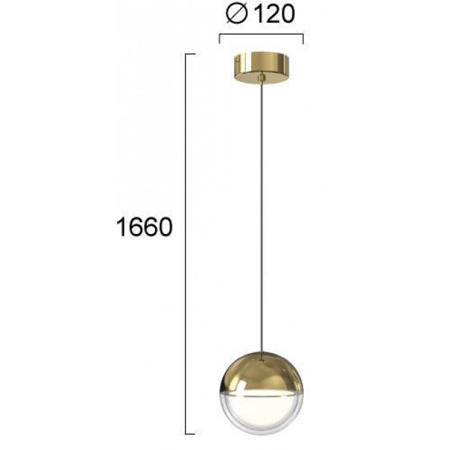 Φωτιστικό LED 7W 3000k Χρυσό Zirea 4329801 VIOKEF