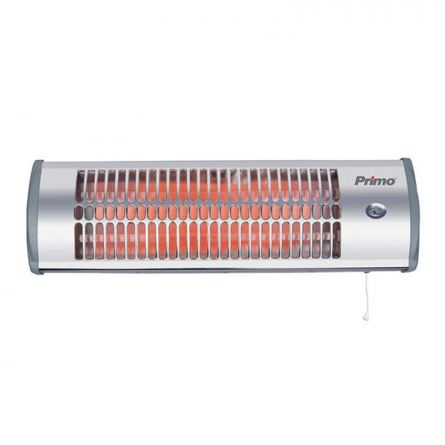 Θερμάστρα Χαλαζία Επίτοιχη 1500W Ασημί PRQH-81049 PRIMO