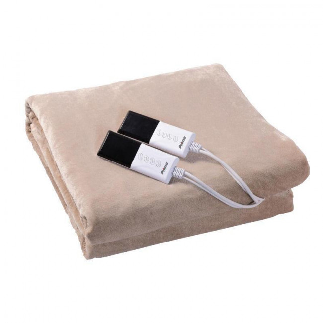 Ηλεκτρικό Υπόστρωμα Διπλό 120W Με Χειριστήριο Fleece Μπεζ PREB-81084 PRIMO