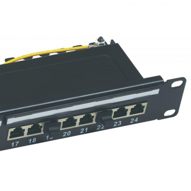 Patch Panel 1U 24 Θέσεων Cat.6A Shielded 01-66-474/24 CENTRAL