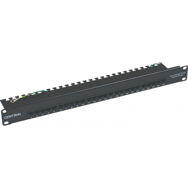 Patch Panel 1U 25 Θέσεων Τηλεφωνίας 01-66-477/25P CENTRAL